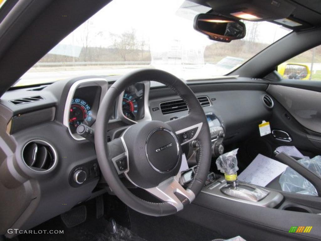 2011 Chevrolet Camaro SS/RS Convertible Black Steering Wheel Photo #46724046