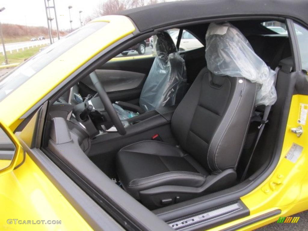 Black Interior 2011 Chevrolet Camaro SS/RS Convertible Photo #46724088