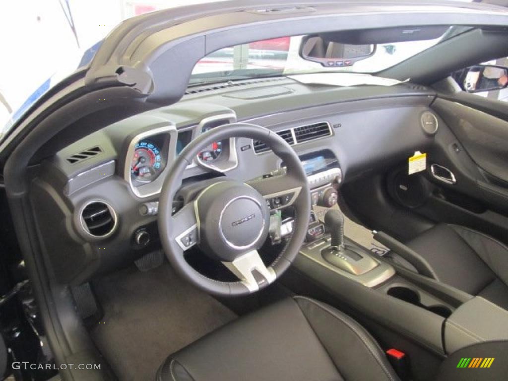 Black Interior 2011 Chevrolet Camaro SS/RS Convertible Photo #46724397