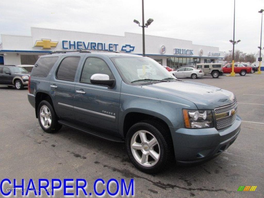 2009 Tahoe LTZ 4x4 - Blue Granite Metallic / Light Titanium photo #1