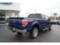 2011 Dark Blue Pearl Metallic Ford F150 XLT SuperCab 4x4  photo #3