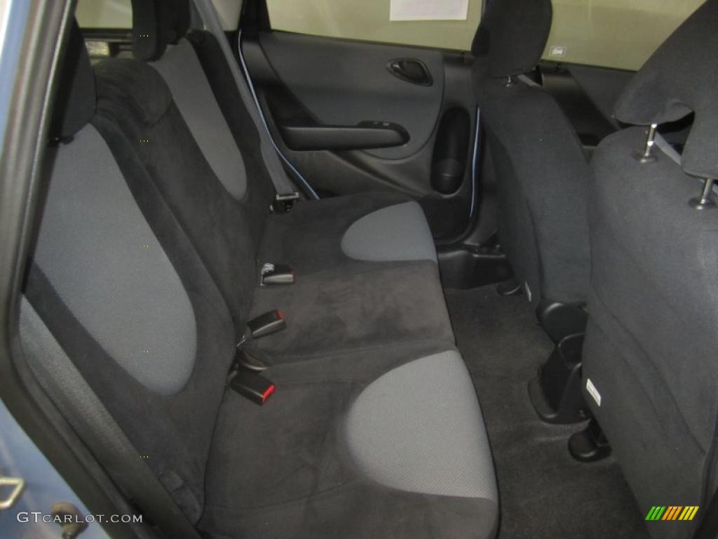 Black/Grey Interior 2008 Honda Fit Hatchback Photo #46725081