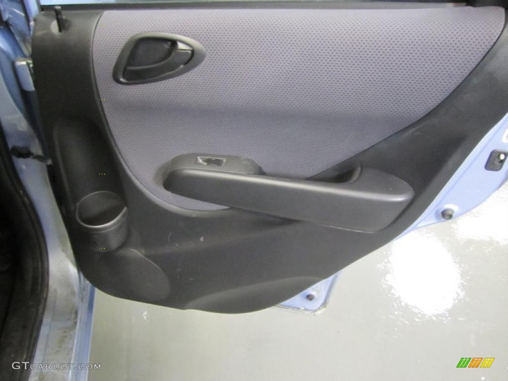 2008 Honda Fit Hatchback Black/Grey Door Panel Photo #46725096