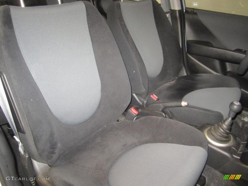 Black/Grey Interior 2008 Honda Fit Hatchback Photo #46725111