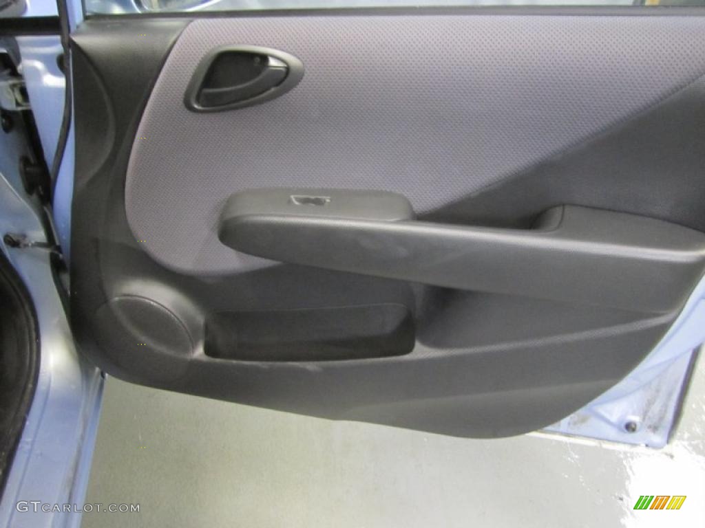 2008 Honda Fit Hatchback Black/Grey Door Panel Photo #46725126