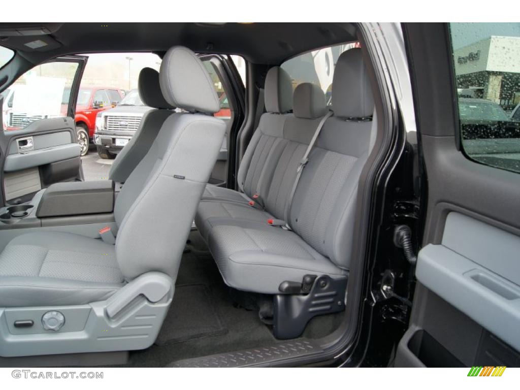 Steel Gray Interior 2011 Ford F150 XLT SuperCab 4x4 Photo #46725351