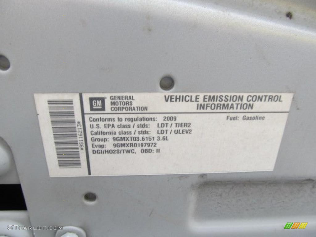 2009 Traverse LTZ AWD - Silver Ice Metallic / Dark Gray/Light Gray photo #10