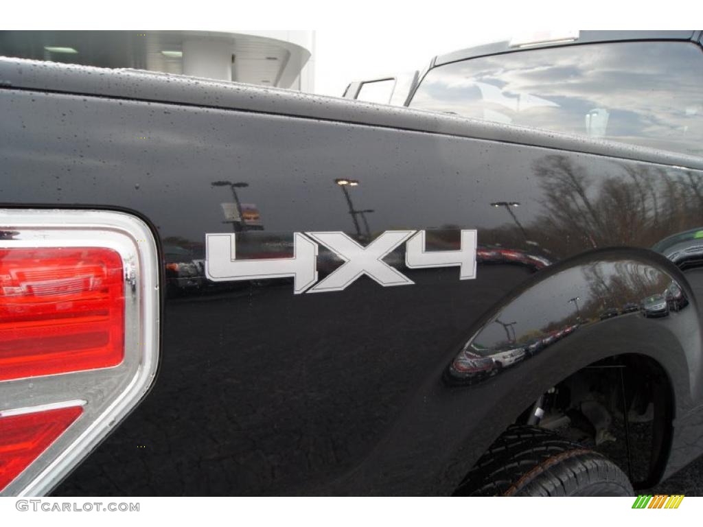 2011 F150 XLT SuperCab 4x4 - Tuxedo Black Metallic / Steel Gray photo #19