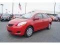 Barcelona Red Metallic 2009 Toyota Yaris Sedan Exterior