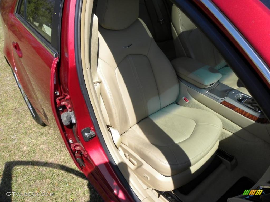 2008 CTS Sedan - Crystal Red / Cashmere/Cocoa photo #9