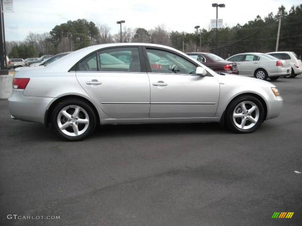 2007 Sonata Limited V6 - Bright Silver / Gray photo #7