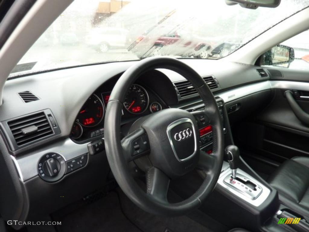 2008 A4 2.0T quattro S-Line Sedan - Brilliant Black / Black photo #11