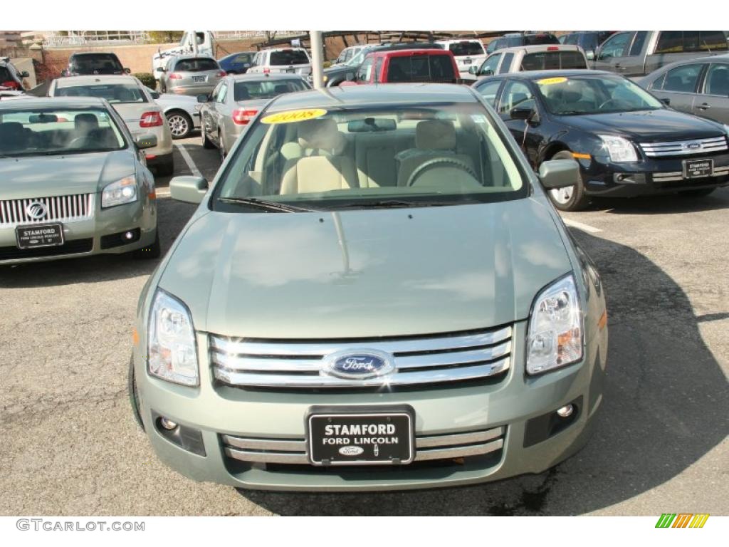 2008 Fusion SE - Moss Green Metallic / Camel photo #2