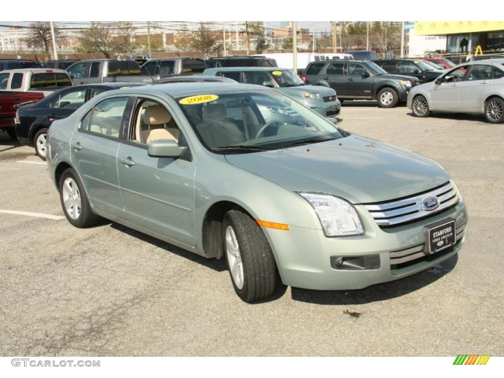 2008 Fusion SE - Moss Green Metallic / Camel photo #3