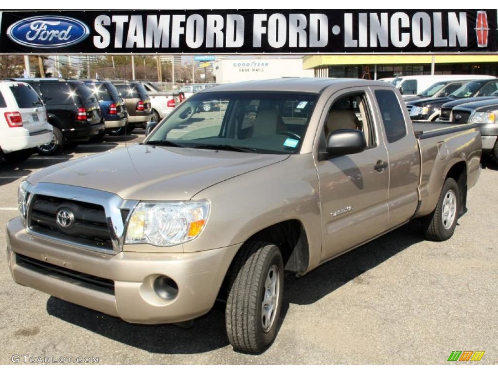 2007 Tacoma Access Cab - Desert Sand Mica / Taupe photo #1