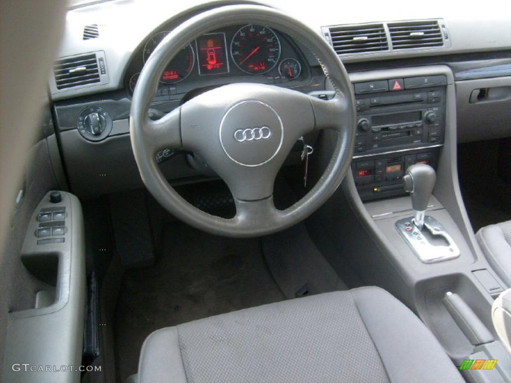 2003 Audi A4 1.8T Sedan Ebony Dashboard Photo #46730196