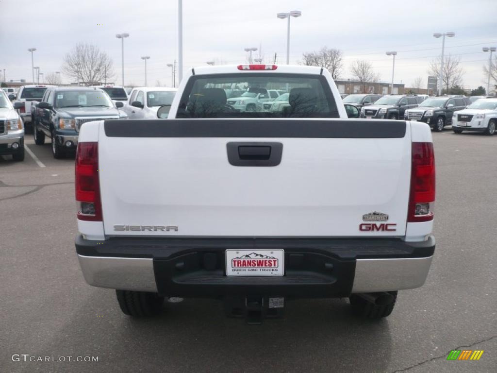 2011 Sierra 2500HD Work Truck Regular Cab - Summit White / Dark Titanium photo #4