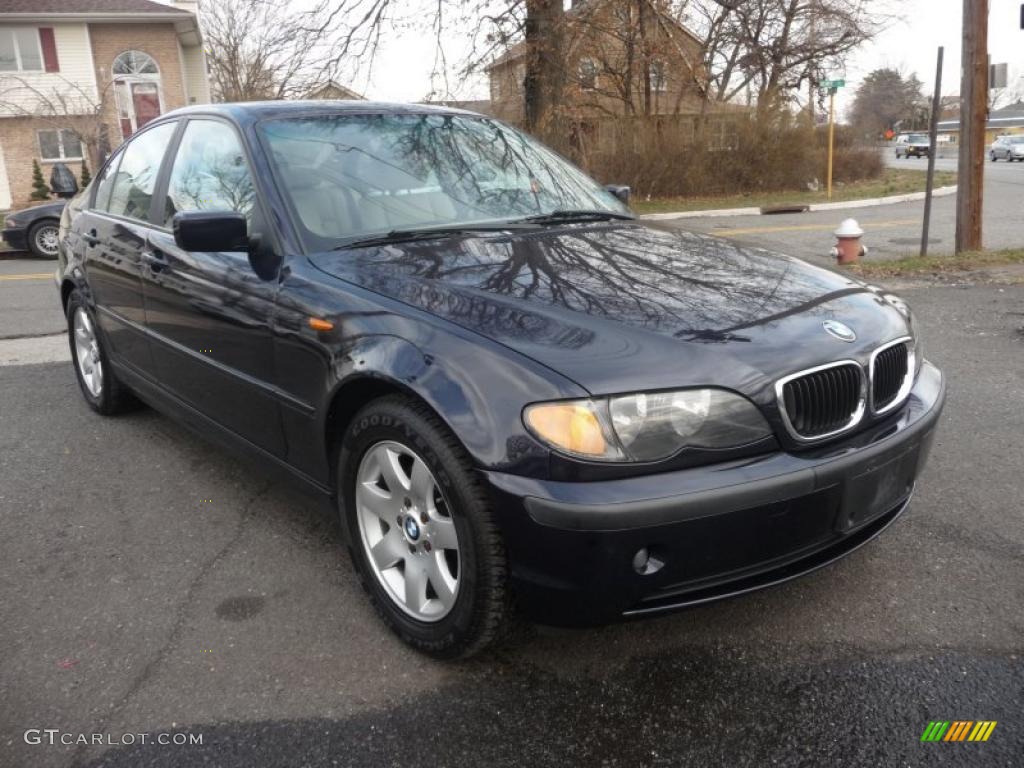 2002 3 Series 325i Sedan - Orient Blue Metallic / Sand photo #2
