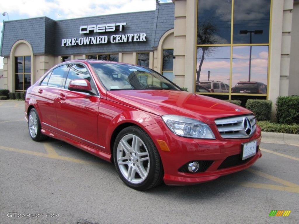 2008 C 350 Sport - Mars Red / Black photo #1