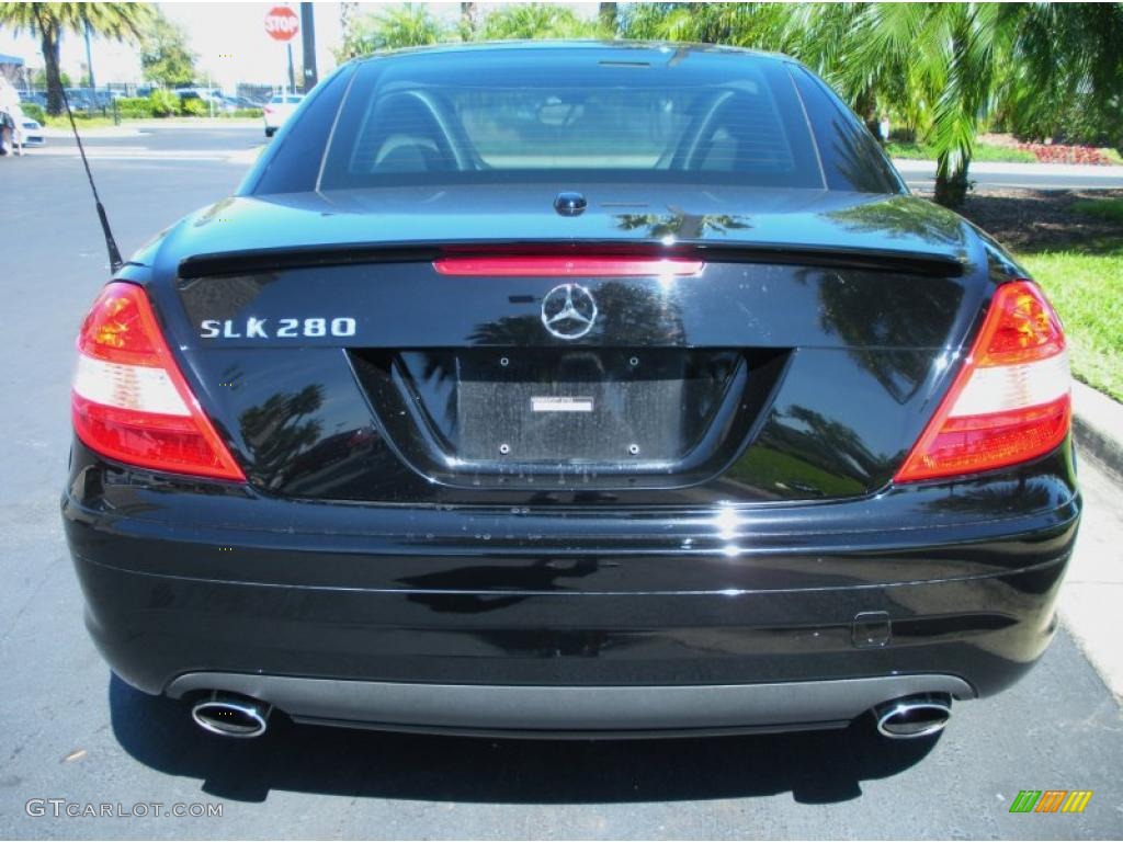 Black 2007 Mercedes-Benz SLK 280 Roadster Exterior Photo #46732458