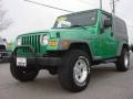 2005 Electric Lime Green Pearl Jeep Wrangler Unlimited 4x4  photo #1