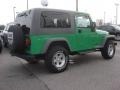 2005 Electric Lime Green Pearl Jeep Wrangler Unlimited 4x4  photo #5