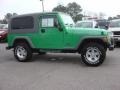 2005 Electric Lime Green Pearl Jeep Wrangler Unlimited 4x4  photo #6