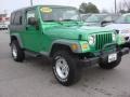 2005 Electric Lime Green Pearl Jeep Wrangler Unlimited 4x4  photo #7