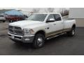 Bright White 2011 Dodge Ram 3500 HD Laramie Crew Cab 4x4 Dually Exterior