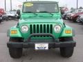 2005 Electric Lime Green Pearl Jeep Wrangler Unlimited 4x4  photo #8