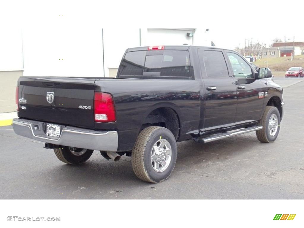 Brilliant Black Crystal Pearl 2011 Dodge Ram 3500 HD Big Horn Crew Cab 4x4 Exterior Photo #46733349