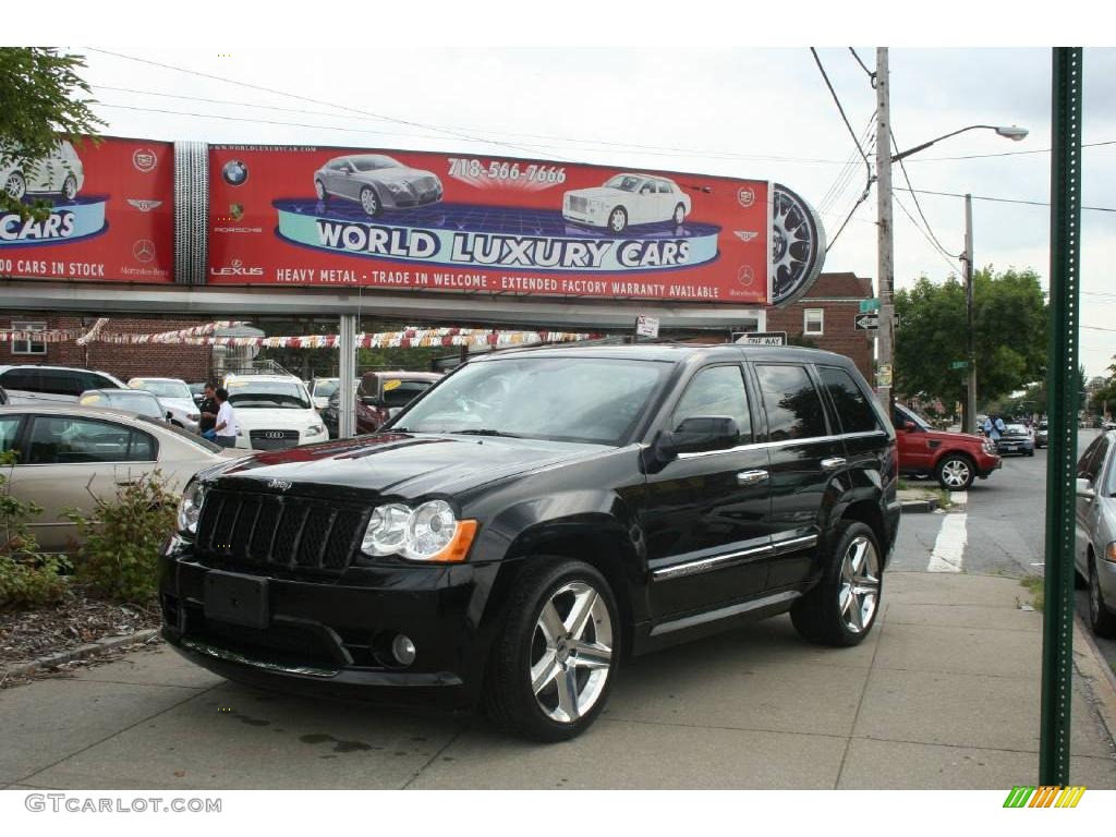 2008 Grand Cherokee SRT8 4x4 - Black / Dark Slate Gray photo #1