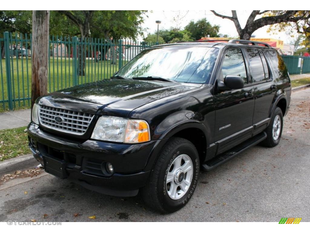 Black Clearcoat 2002 Ford Explorer Limited 4x4 Exterior Photo #46733640