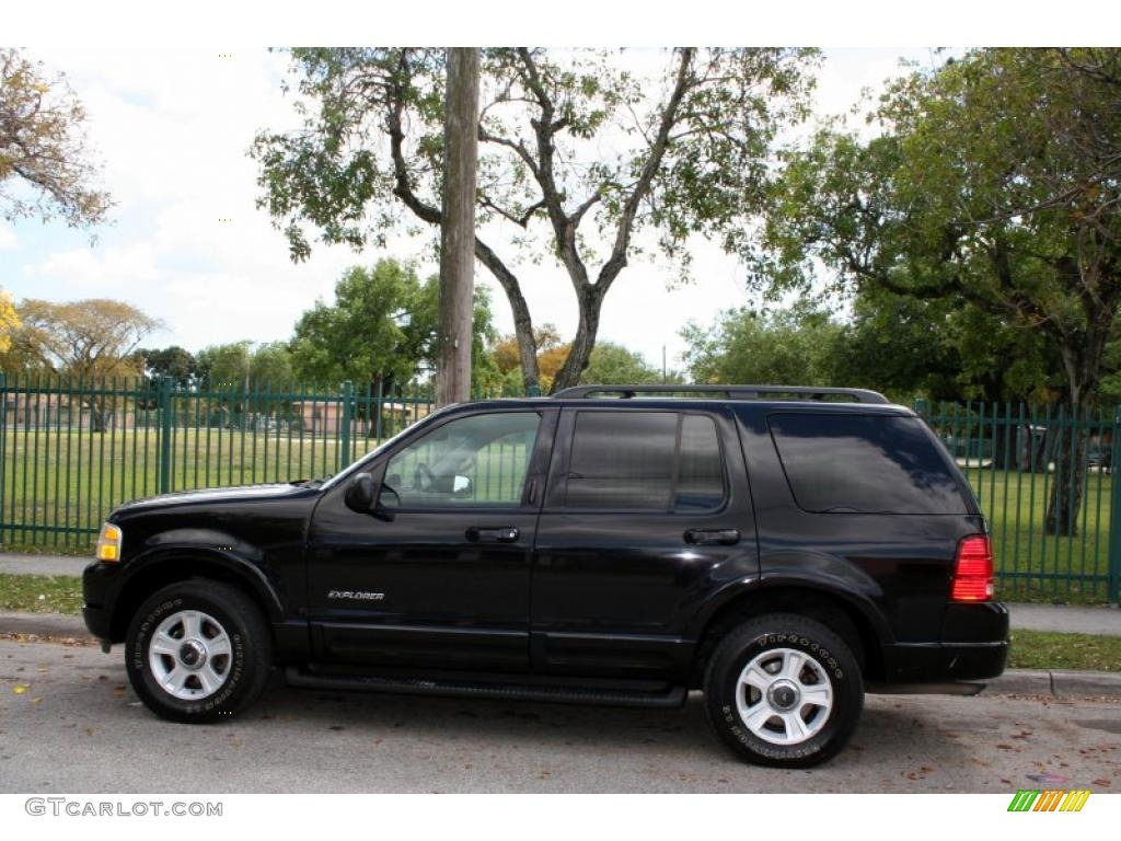 Black Clearcoat 2002 Ford Explorer Limited 4x4 Exterior Photo #46733673