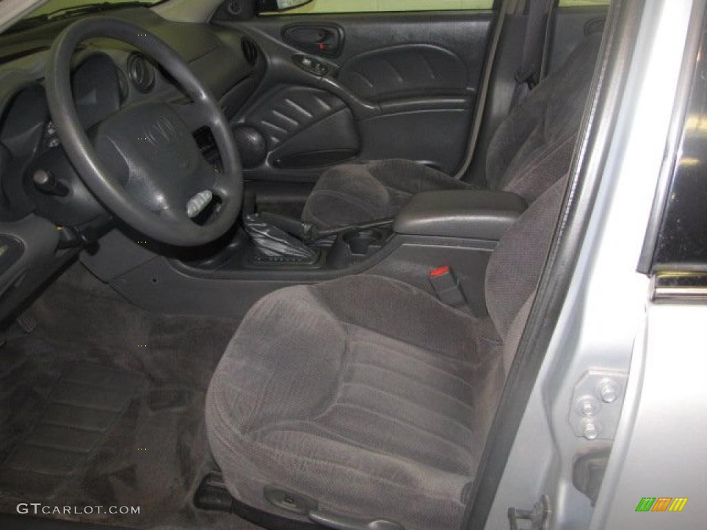 2000 Grand Am SE Sedan - Silvermist Metallic / Dark Pewter photo #13