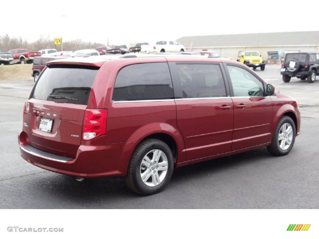 2011 Grand Caravan Crew - Deep Cherry Red Crystal Pearl / Black/Light Graystone photo #4