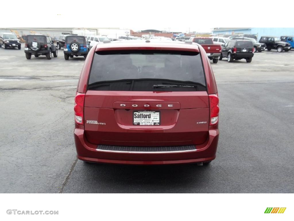 2011 Grand Caravan Crew - Deep Cherry Red Crystal Pearl / Black/Light Graystone photo #5