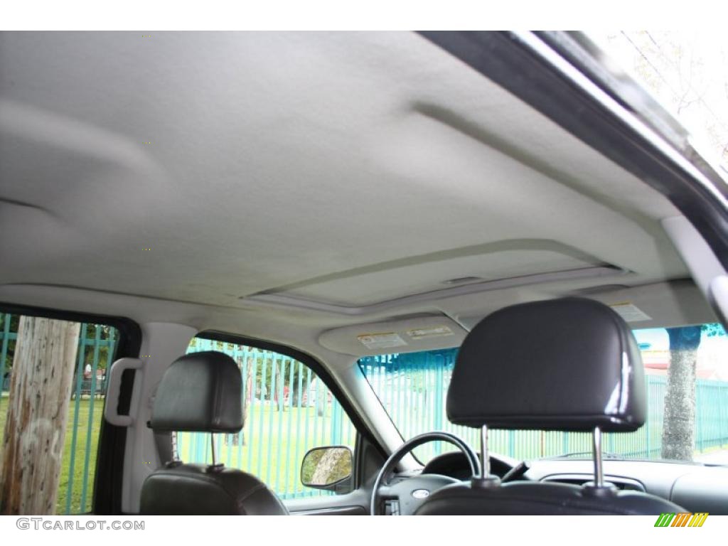 2002 Explorer Limited 4x4 - Black Clearcoat / Midnight Grey photo #49