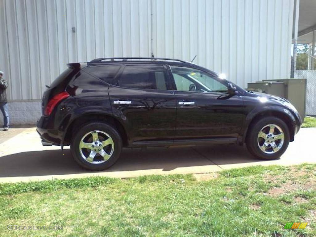 2005 Murano SE AWD - Super Black / Charcoal photo #17