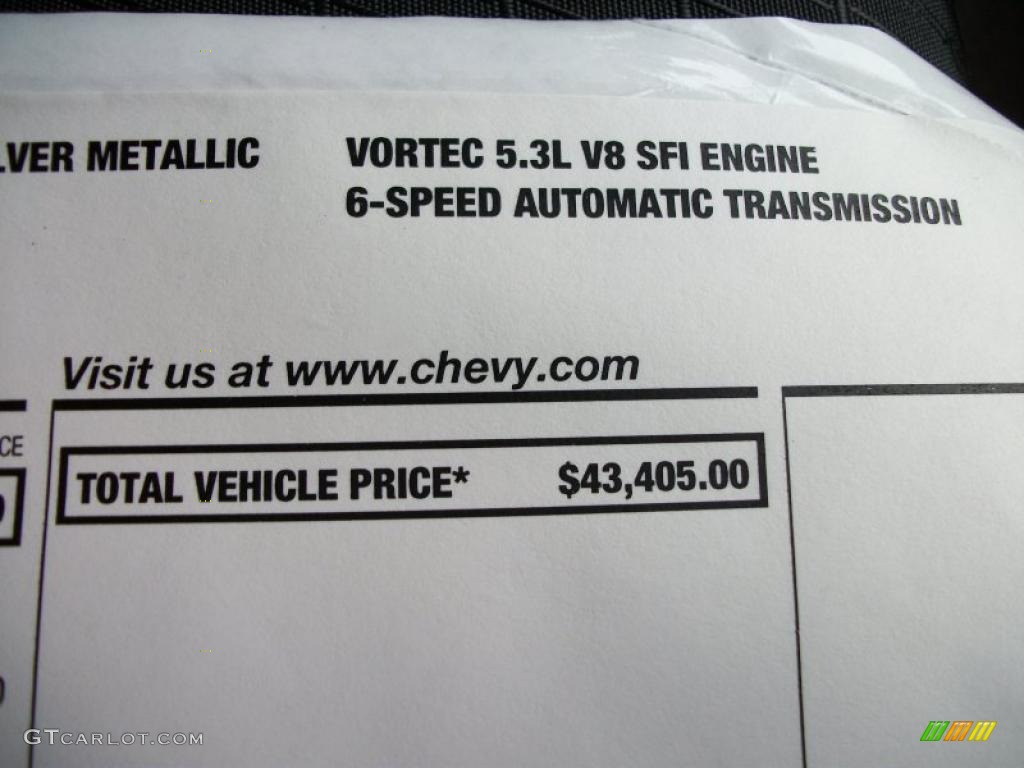 2011 Chevrolet Tahoe LS 4x4 Window Sticker Photo #46734456