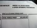 2011 Chevrolet Tahoe LS 4x4 Window Sticker