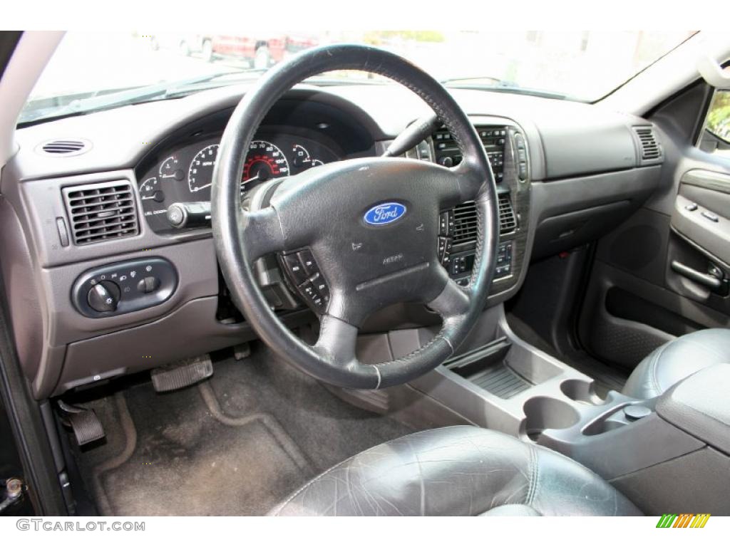 Midnight Grey Interior 2002 Ford Explorer Limited 4x4 Photo #46734492