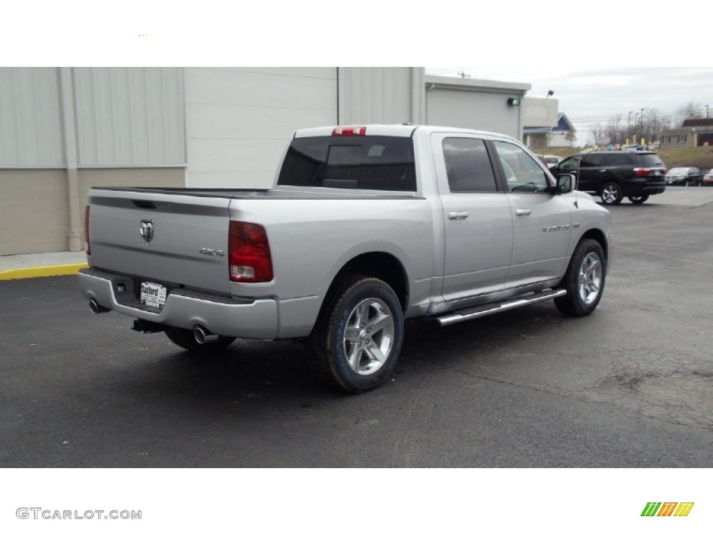 Bright Silver Metallic 2011 Dodge Ram 1500 Sport Crew Cab 4x4 Exterior Photo #46735164