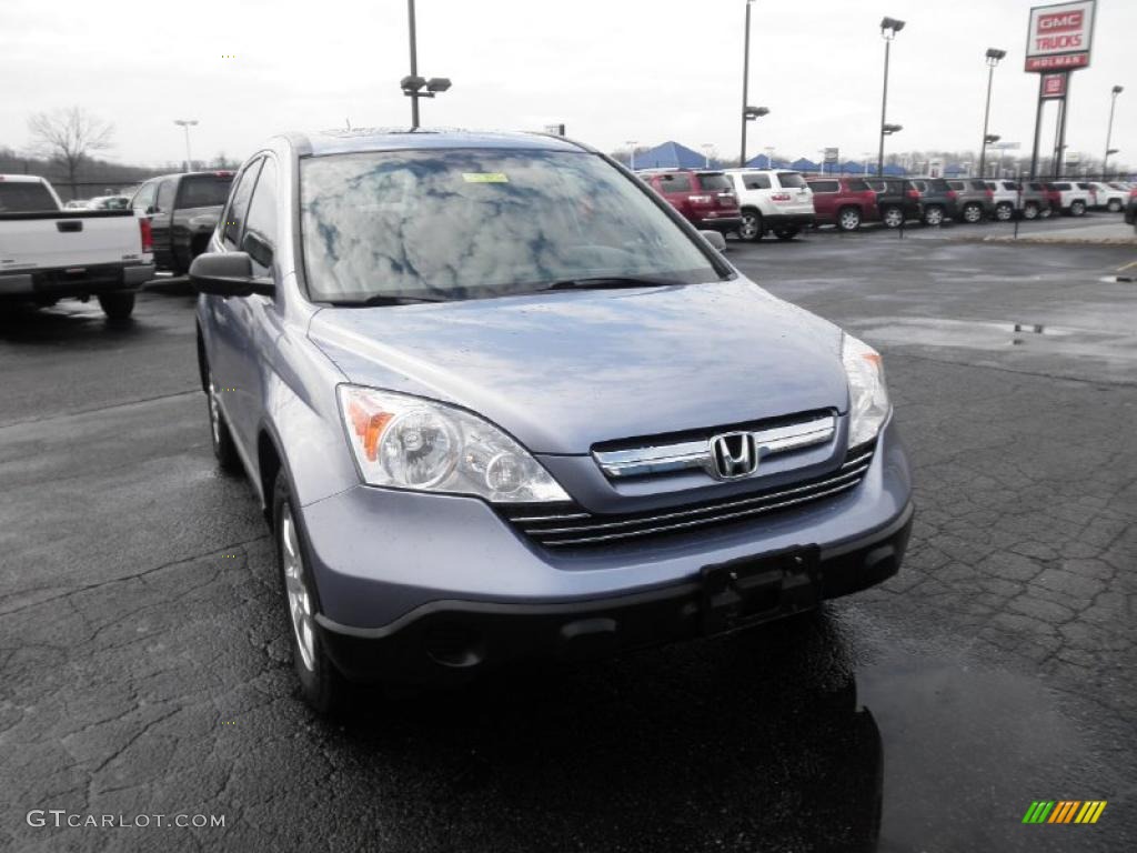 2007 CR-V EX - Glacier Blue Metallic / Gray photo #2