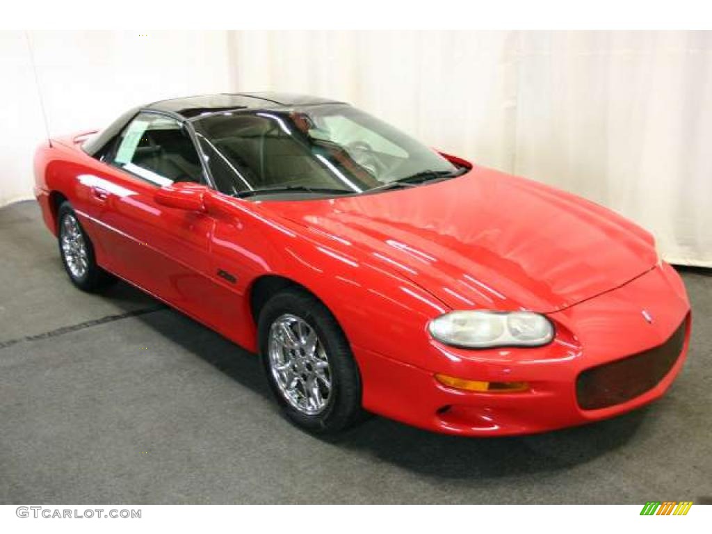 Bright Rally Red 2001 Chevrolet Camaro Z28 Coupe Exterior Photo #46736859