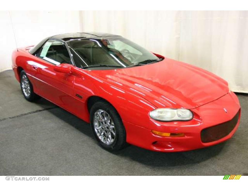 2001 Camaro Z28 Coupe - Bright Rally Red / Ebony photo #1