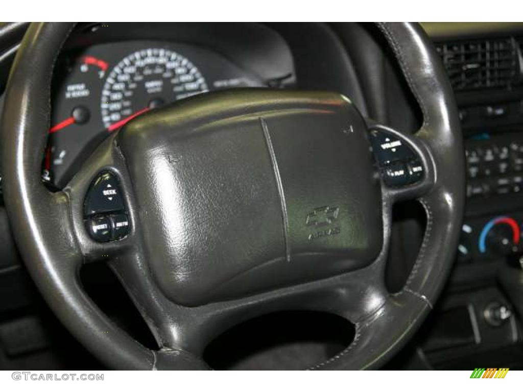 2001 Chevrolet Camaro Z28 Coupe Ebony Steering Wheel Photo #46736964