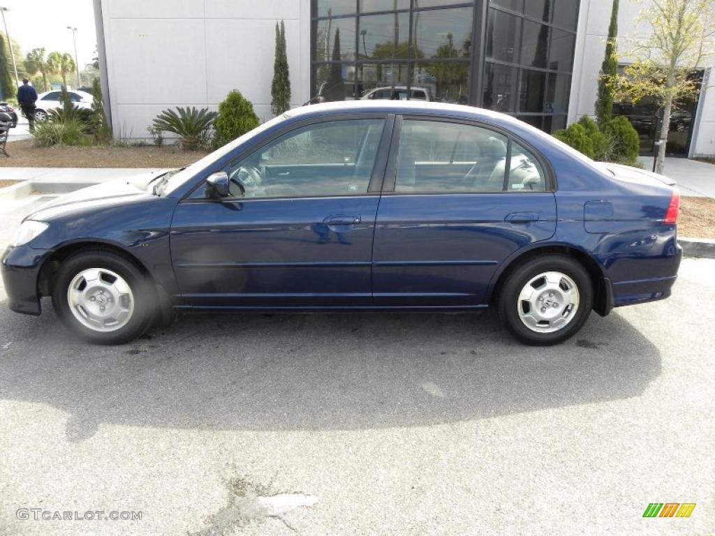 Eternal Blue Pearl 2005 Honda Civic Hybrid Sedan Exterior Photo #46737688