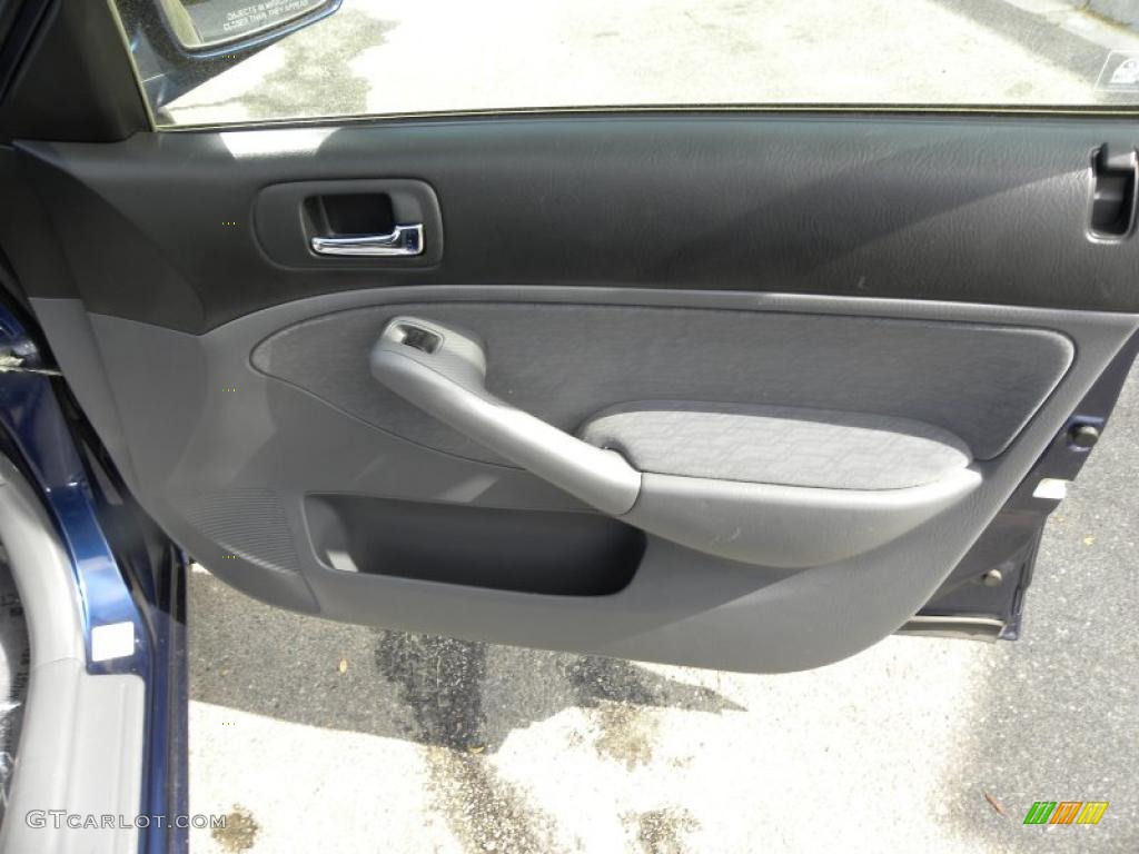 2005 Honda Civic Hybrid Sedan Black Door Panel Photo #46737793