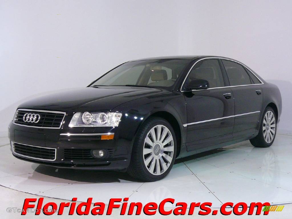 2005 A8 4.2 quattro - Brilliant Black / Beige photo #1